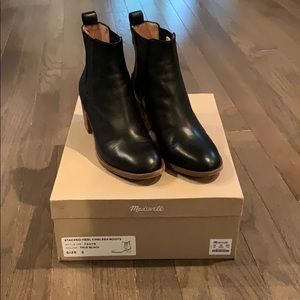 Madewell Stacked Heel Chelsea Boots